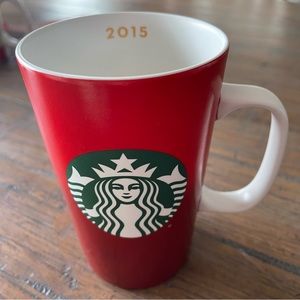 Starbucks 2015 Red Gradient 16oz Ceramic Mug